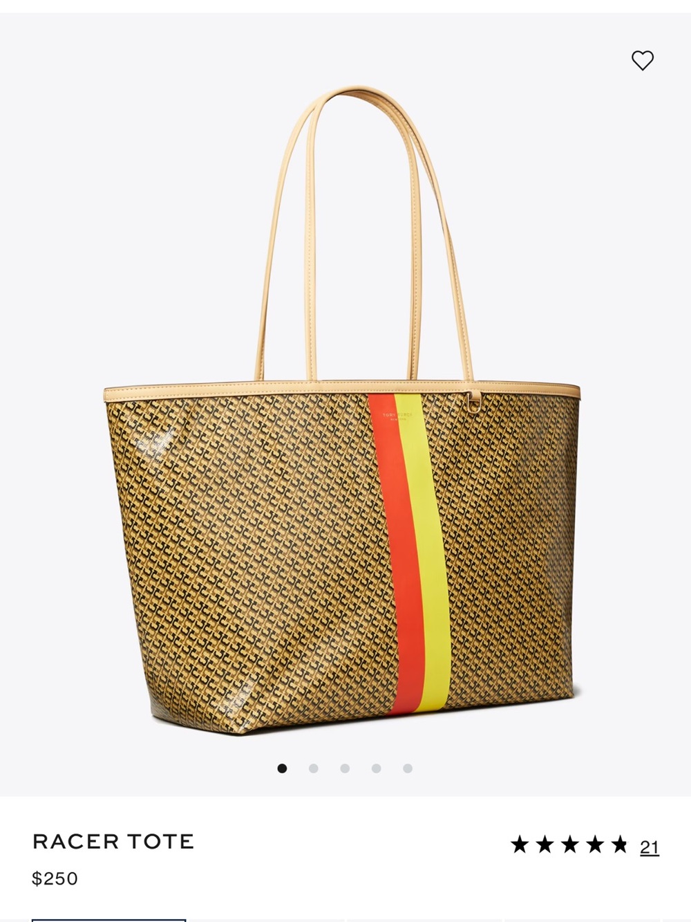 Tory Burch Racer Tote - Picture 2 of 4